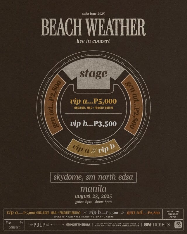 Beach Weather in Manila Seat Plan